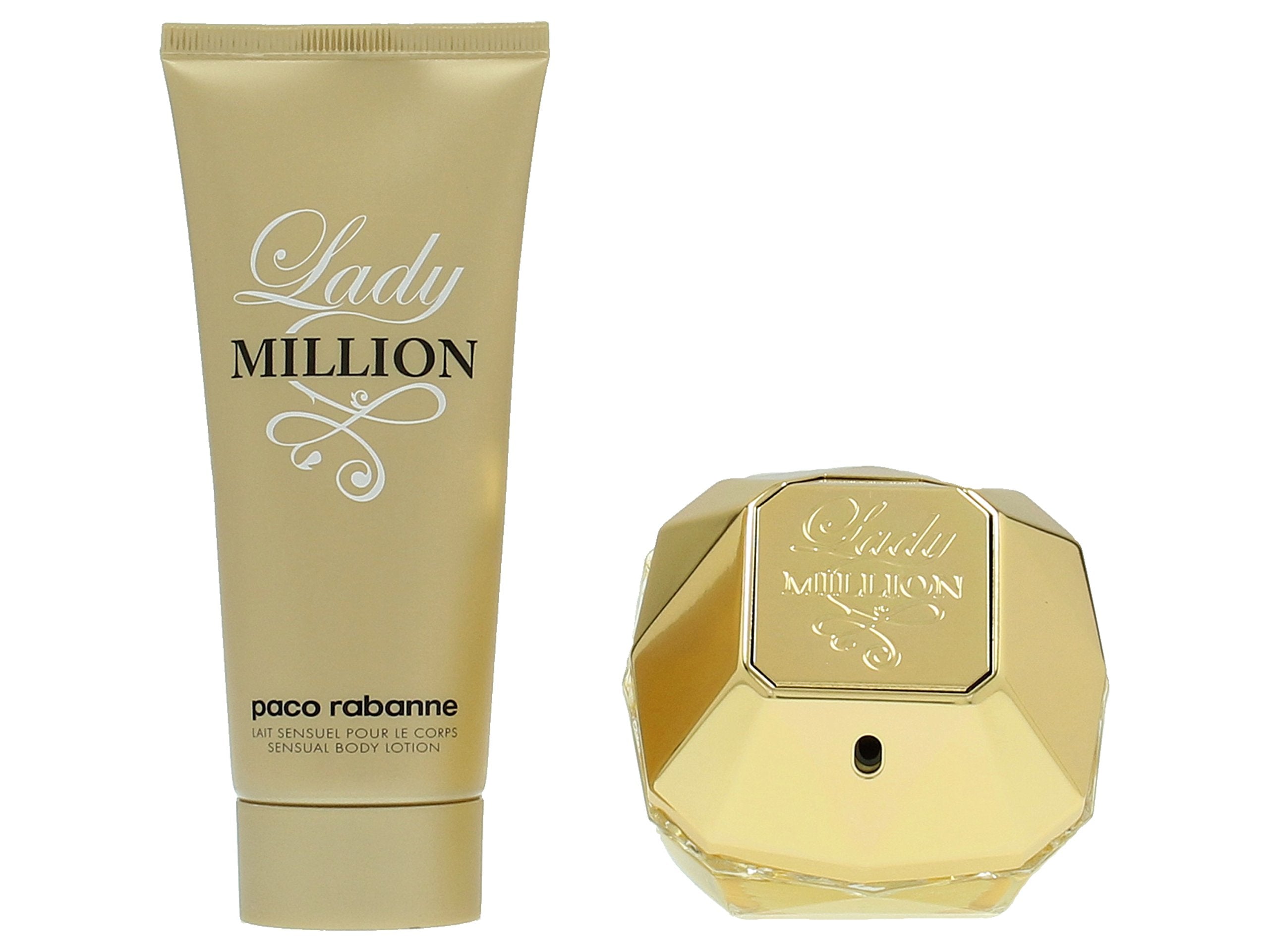 Paco Rabanne Lady Million Gift Set 80ml EDP + 100ml Body Lotion - For Her at MyBeautyBoutique by Paco Rabanne