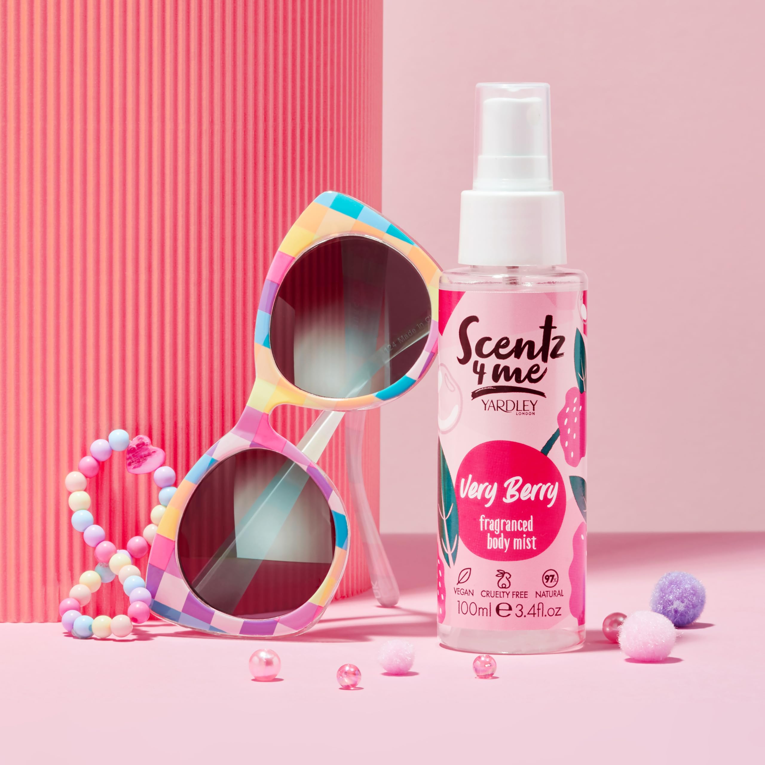 Yardley Scentz 4 Me Fragranced Body Mist 100ml Spray - Very Berry