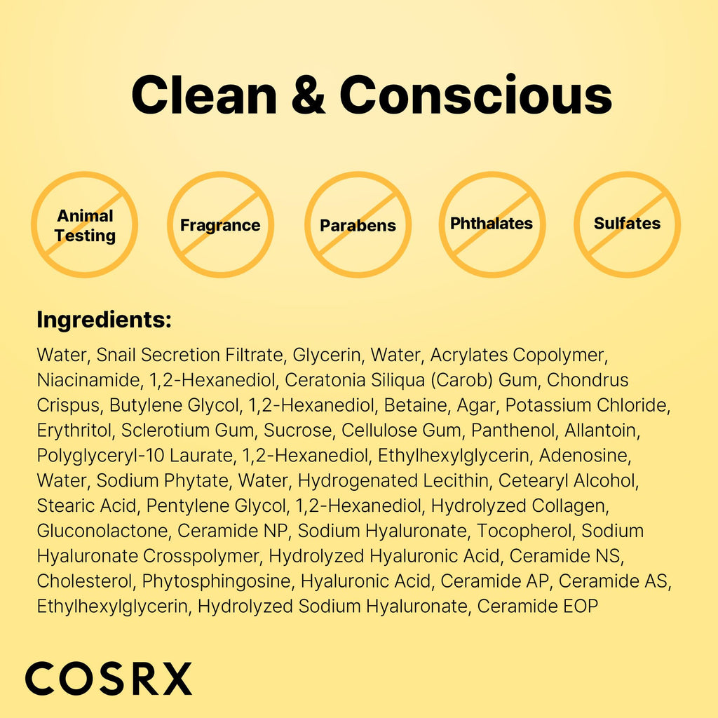 Cosrx Advanced Snail Mucin Glass Glow Hydrogel Face Mask 34g