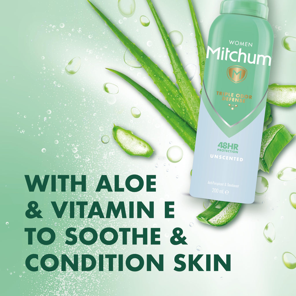 Mitchum Women Deodorant Spray 200ml - Unscented - Bath & Body at MyBeautyBoutique by Mitchum