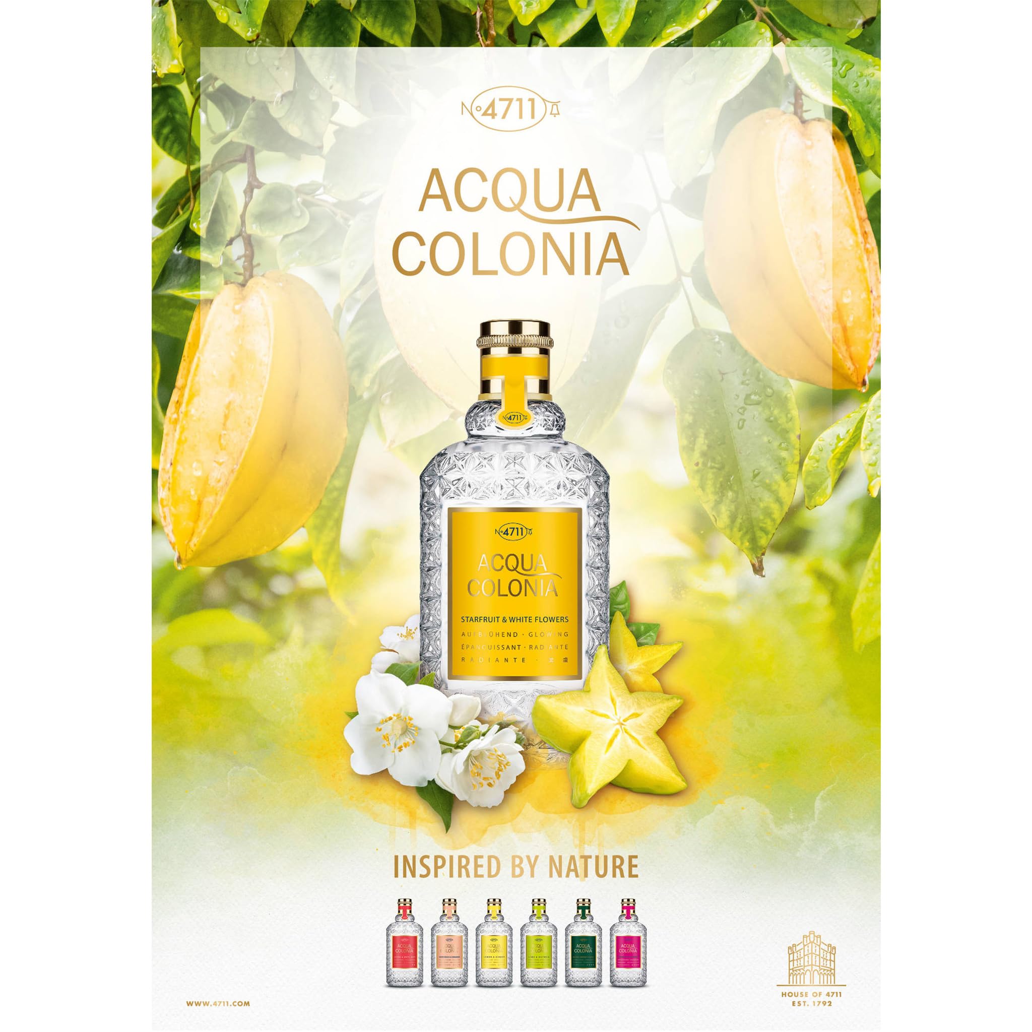 Mäurer & Wirtz 4711 Acqua Colonia Starfruit & White Flowers Eau de Cologne 170ml Spray