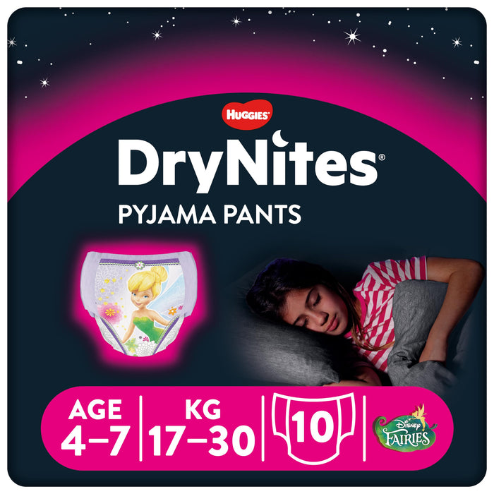 Huggies Drynites Pyjama Pants Carry Pack 4-7 Girl 