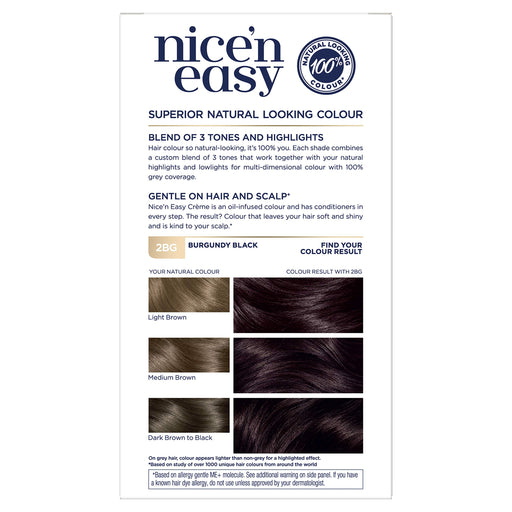 Nice & Easy Care Colour Burgundy Black 2BG