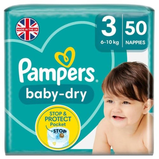 Pampers Baby Dry Carry Pack Nappies Midi Size 3