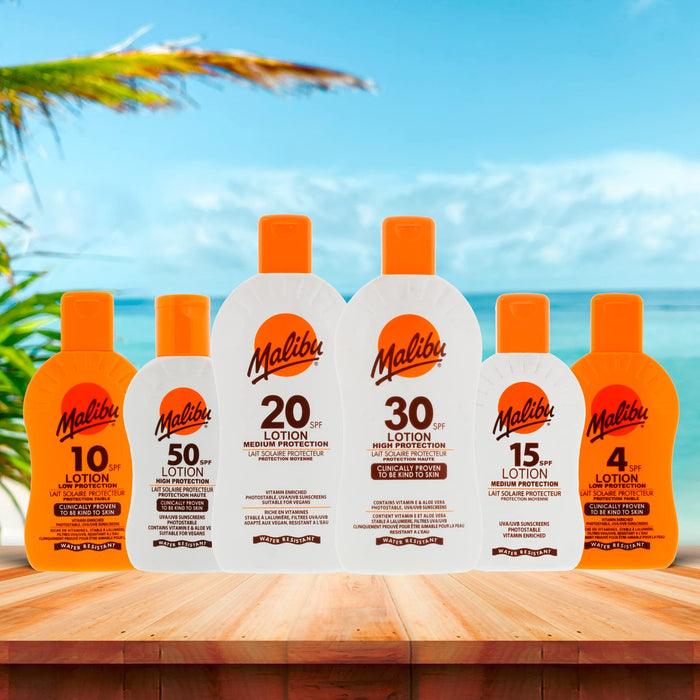 Malibu Sun Lotion SPF10 Low Protection 200ml Lotion