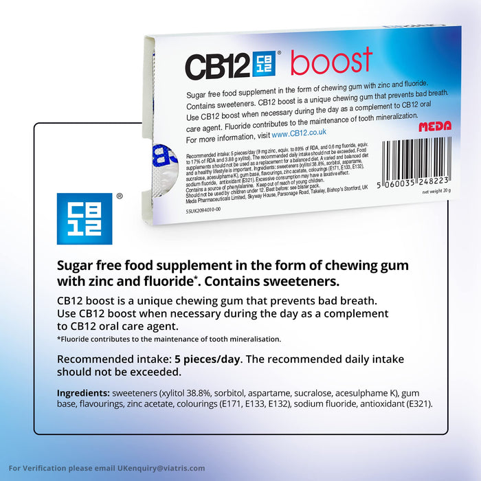 CB12 Boost Chewing Gum Strong Mint