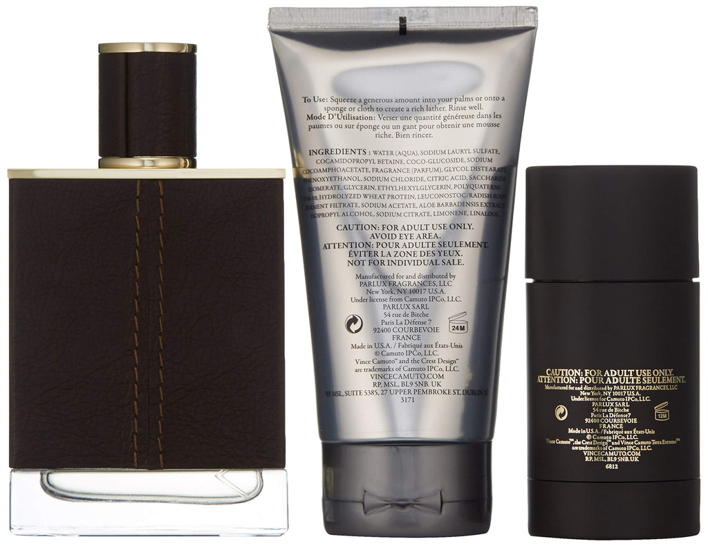 Vince Camuto Terra Extreme Gift Set 100ml EDP + 150ml Shower Gel + 75ml Deodorant Stick