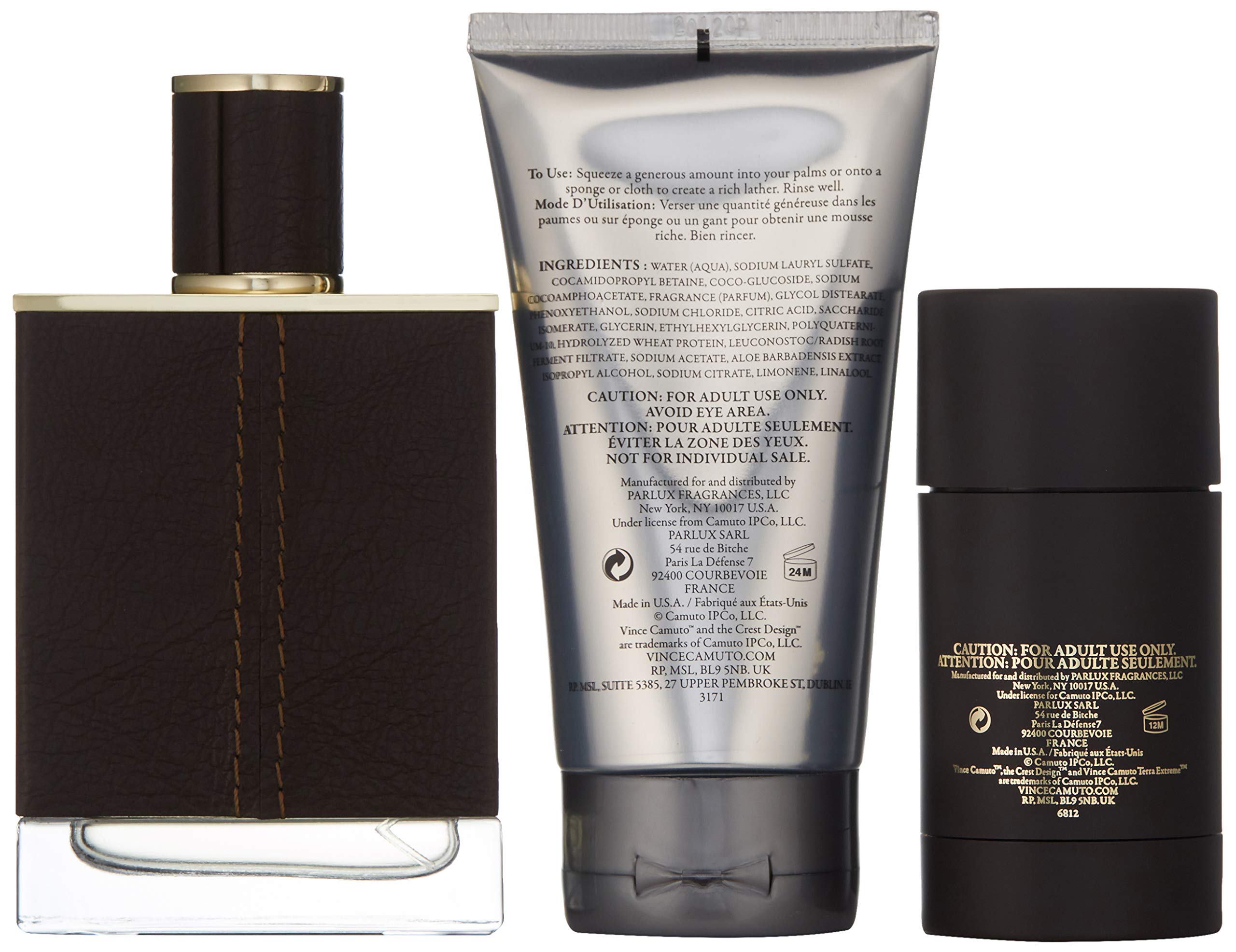 Vince Camuto Terra Extreme Gift Set 100ml EDP + 150ml Shower Gel + 75ml Deodorant Stick