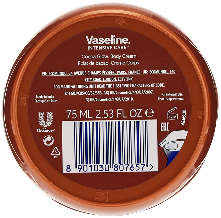 Vaseline Intensive Care Cocoa Glow Body Cream 75ml