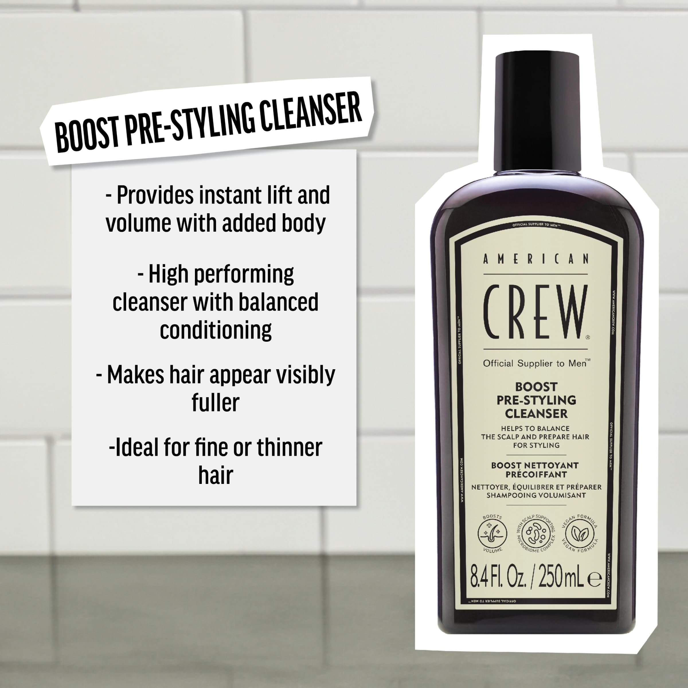 American Crew Boost Pre-Styling Shampoo 250 ml