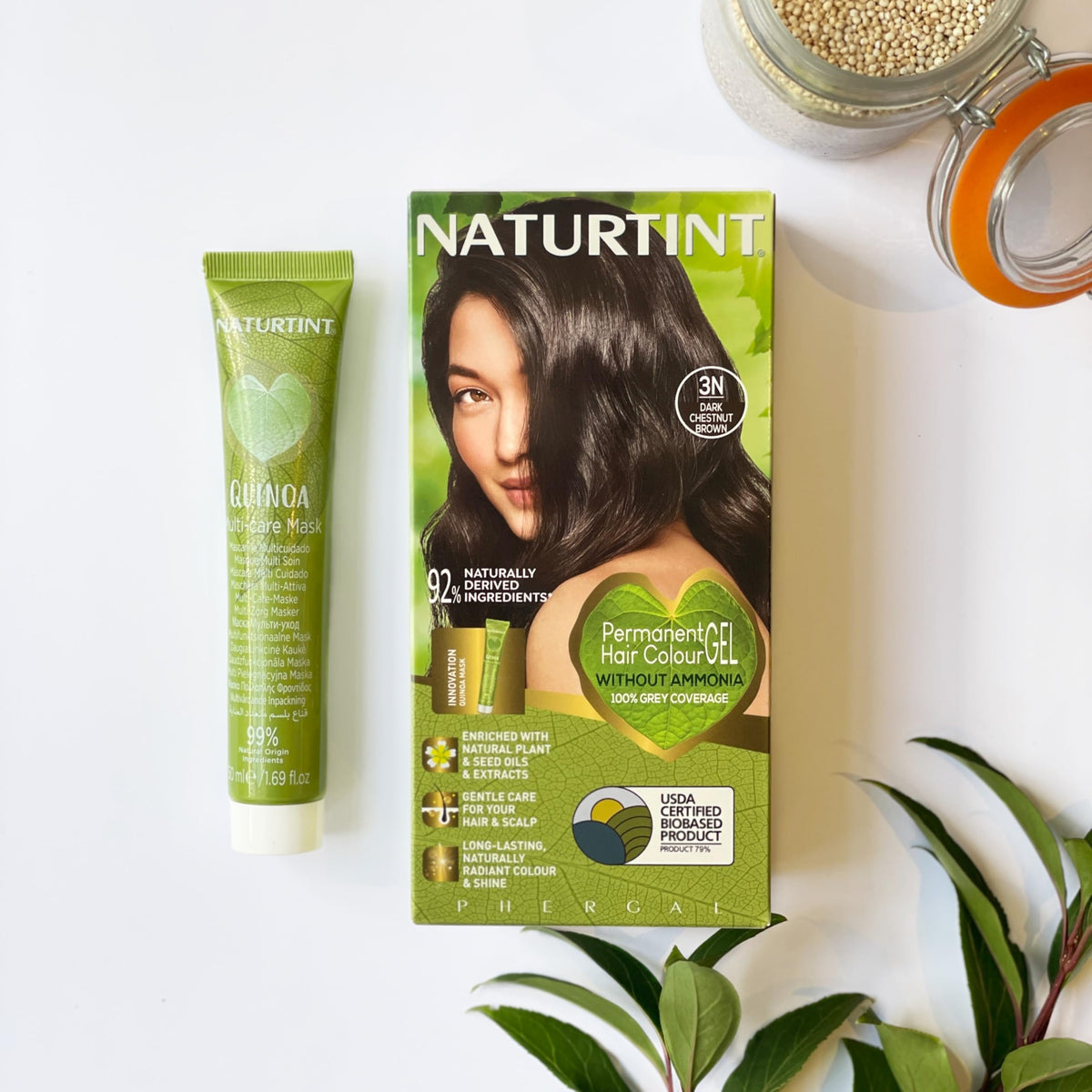 Naturtint Permanent Gel Hair Colour 170ml - 3N Dark Chestnut Brown