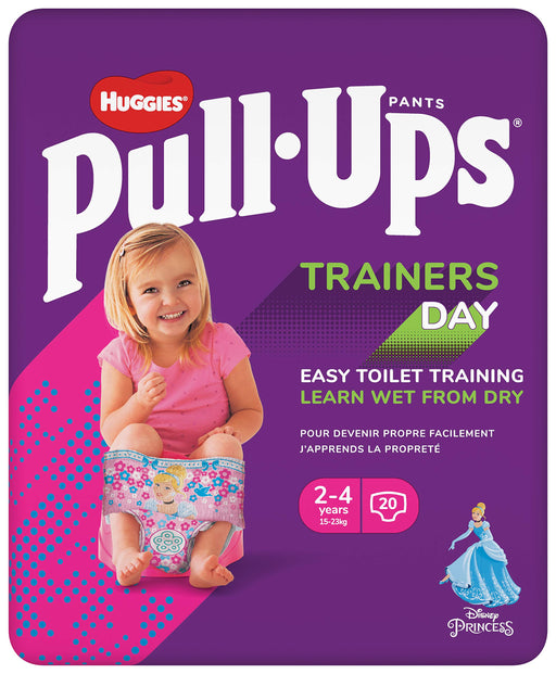 Huggies Pull-Ups Trainers Day Time Girl 2-4 Years Nappy Size 5-6+