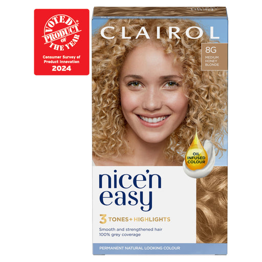 Nice & Easy Care Colour Medium Honey Blonde 8G