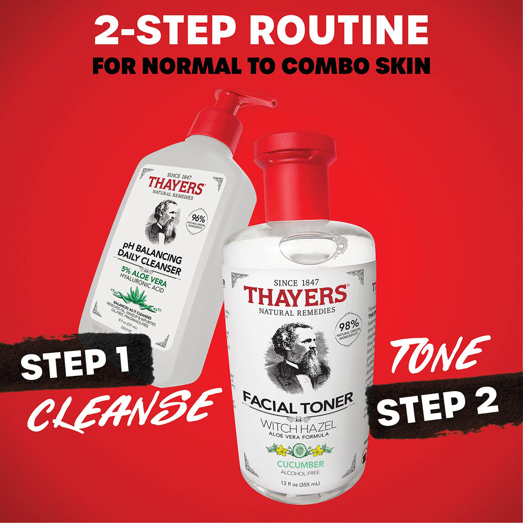 Thayers Witch Hazel Aloe Vera Formula Facial Toner 355ml - Cucumber/Alcohol Free