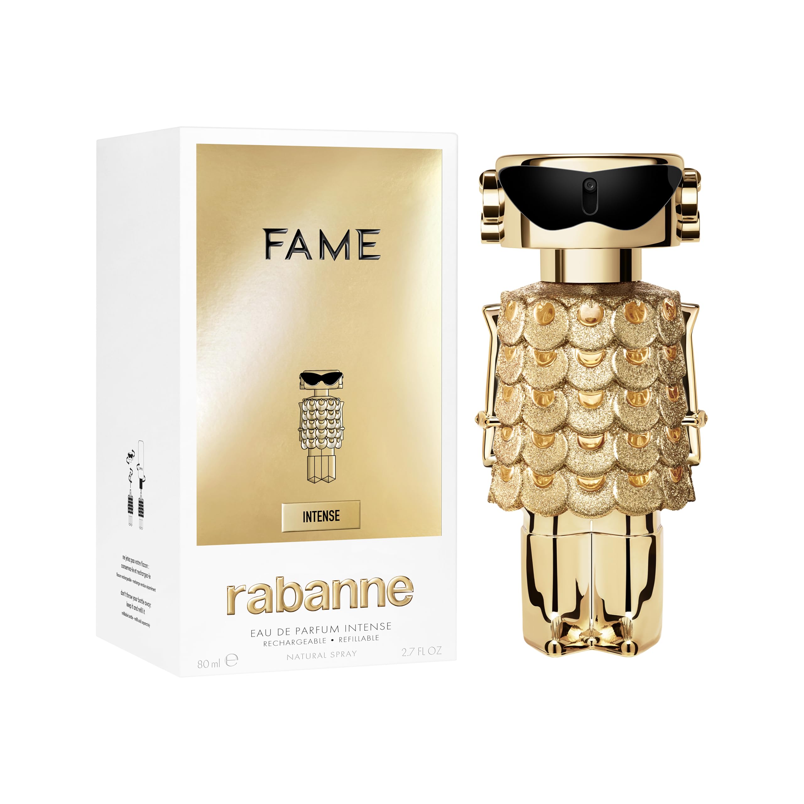 Paco Rabanne Fame Intense 80ml Refillable Spray - Hair Sprays at MyBeautyBoutique by Paco Rabanne