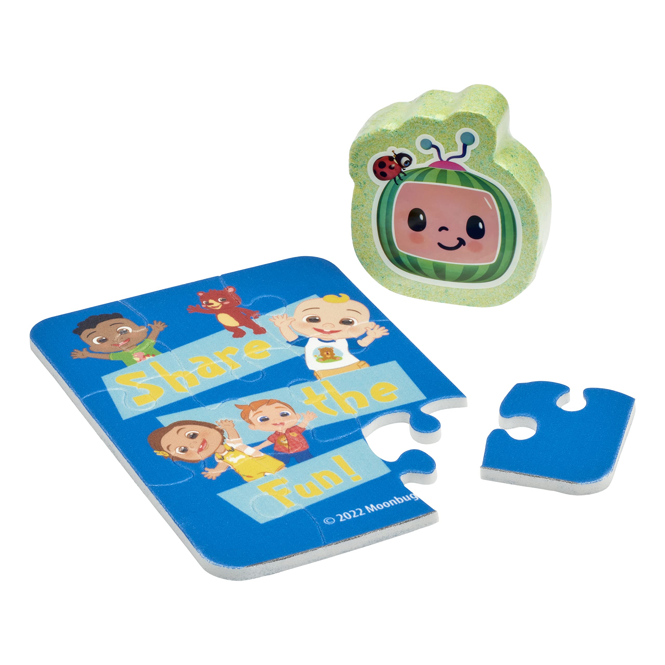 Cocomelon Gift Set 100g Bath Fizzer & Bath Tiles