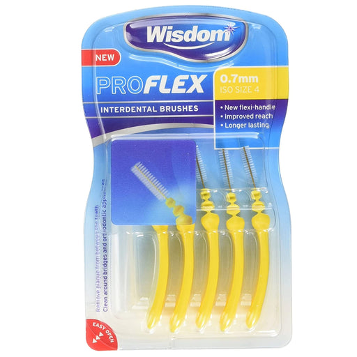 Wisdom ProFlex Interdental Brushes 0.7mm 5 Brushes