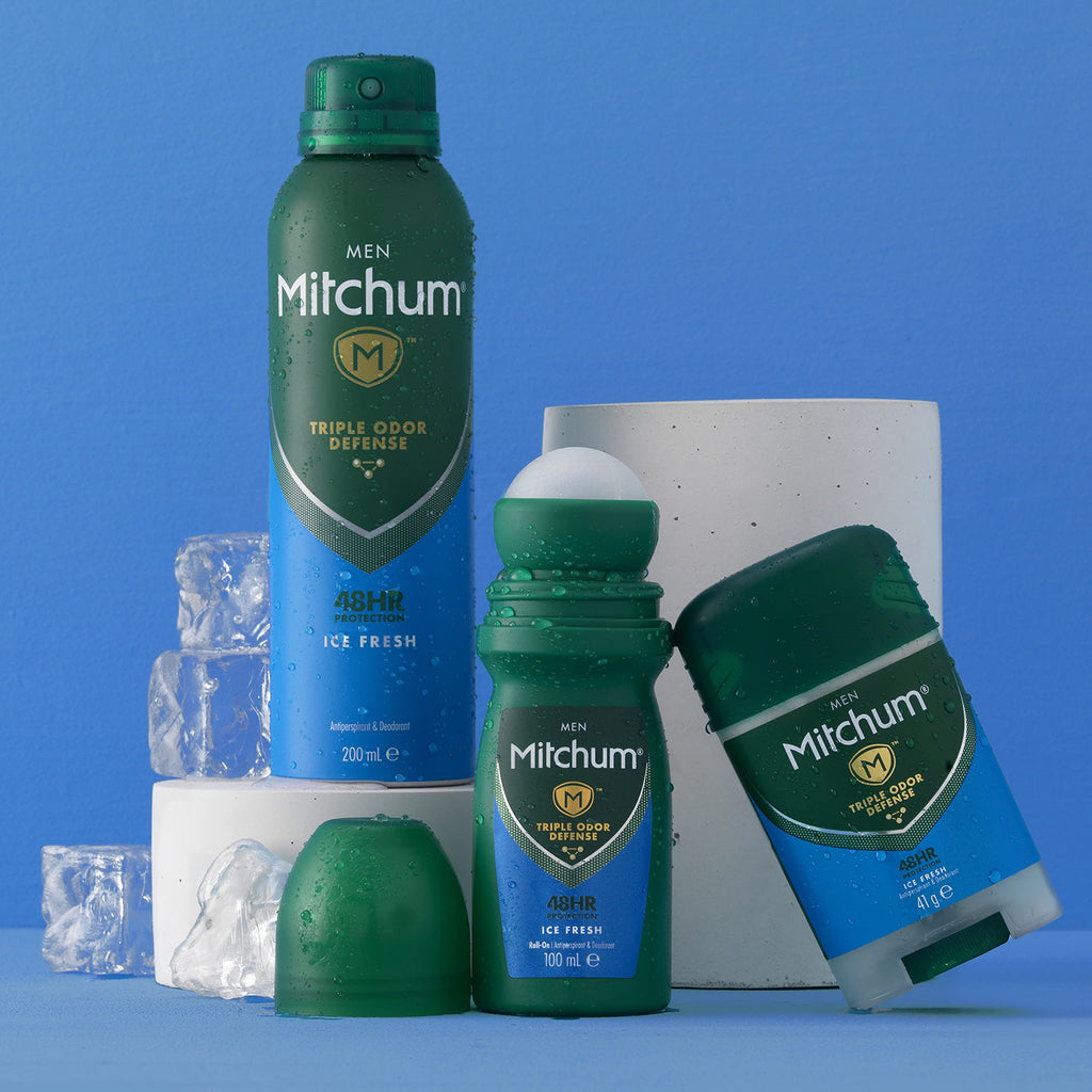 Mitchum Men Clean Control 48HR Protection Roll-On Deodorant 100ml - Bath & Body at MyBeautyBoutique by Mitchum