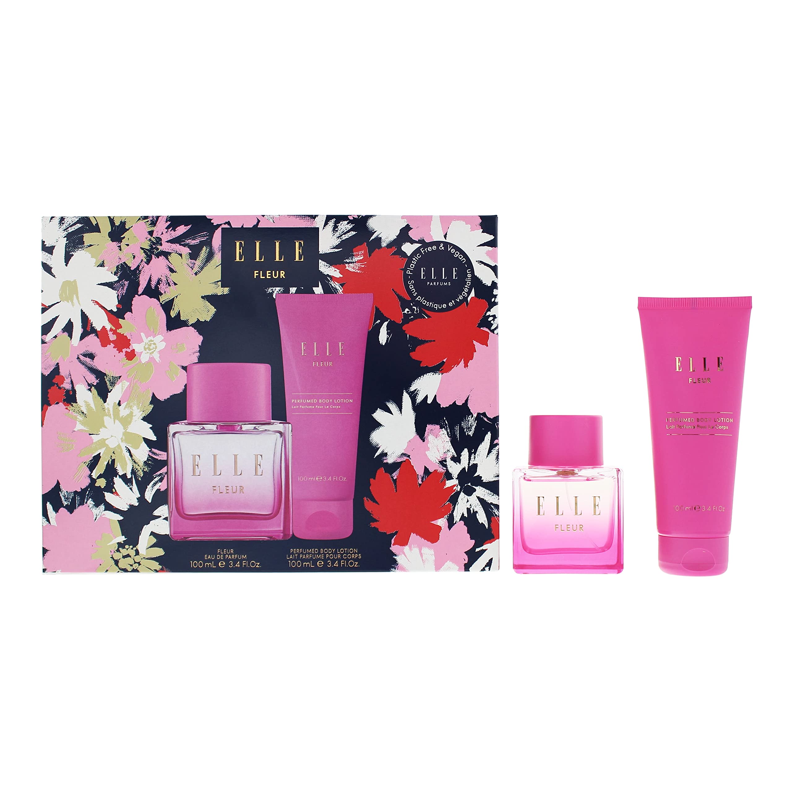 Elle Fleur Gift Set 100ml EDP + 100ml Body Lotion - Eau de Parfum at MyBeautyBoutique by Elle