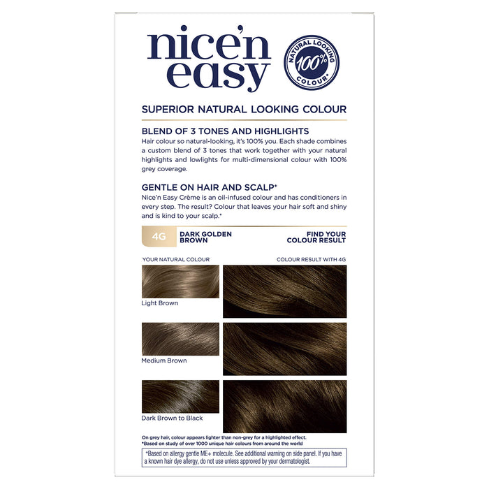 Nice & Easy Care Colour Dark Golden Brown 4G