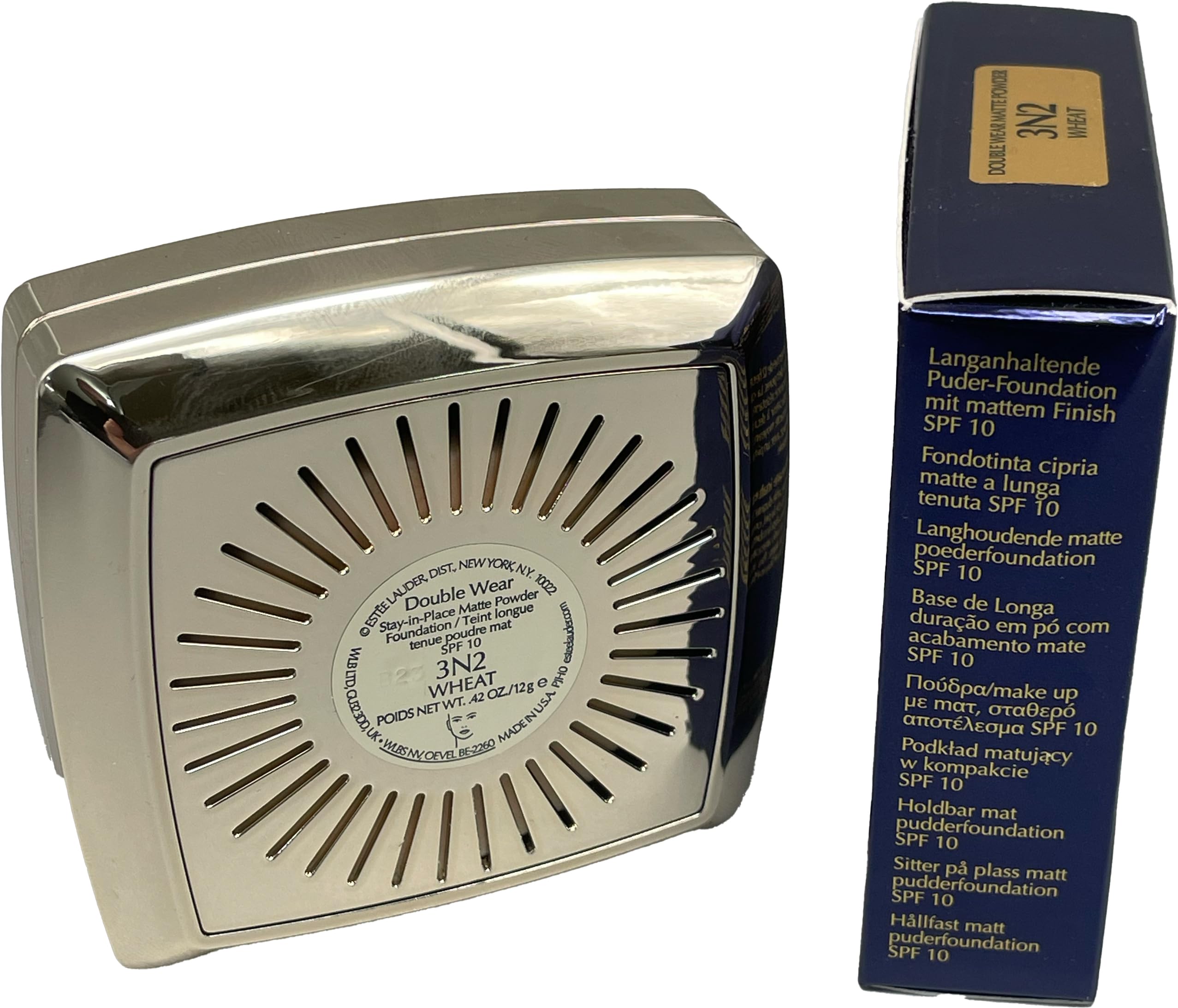 Estée Lauder Double Wear Stay-in-Place Matte Powder Foundation SPF10 12g - 3N2 Wheat