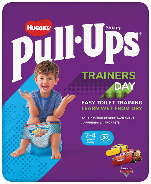 Huggies Pull-Ups Trainers Day Time Boy 2-4 Years Nappy Size 5-6+