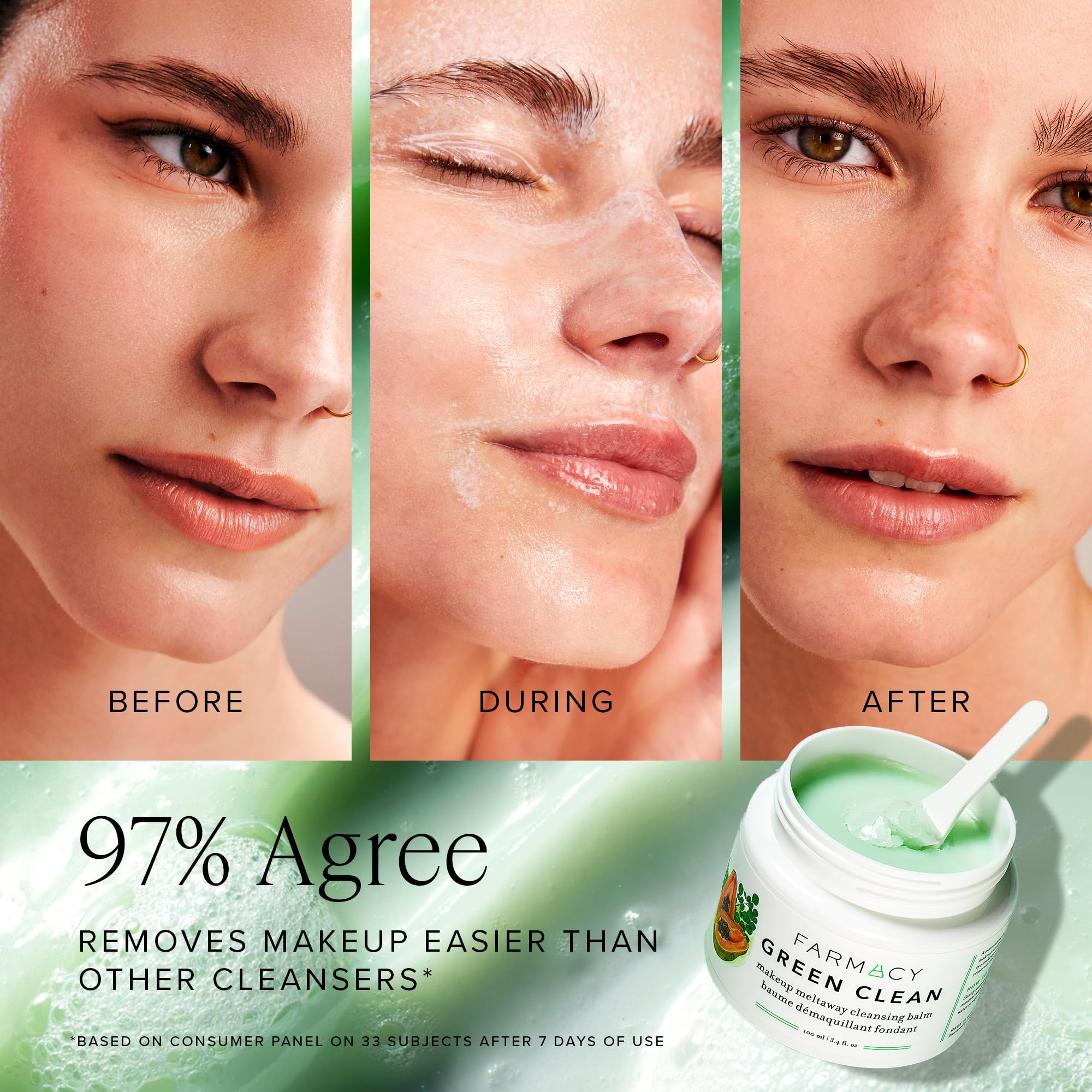 Farmacy Green Clean Makeup Meltaway Cleansing Balm 100ml