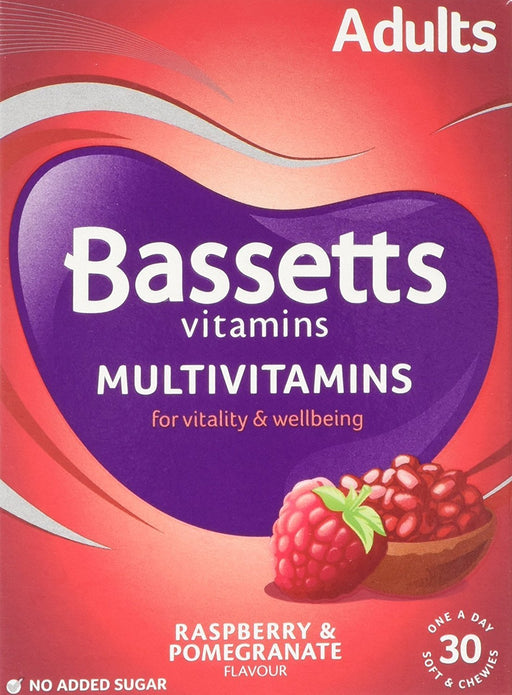 Bassett's Multi-Vitamin Pastilles Adult Raspberry and Pomegranate