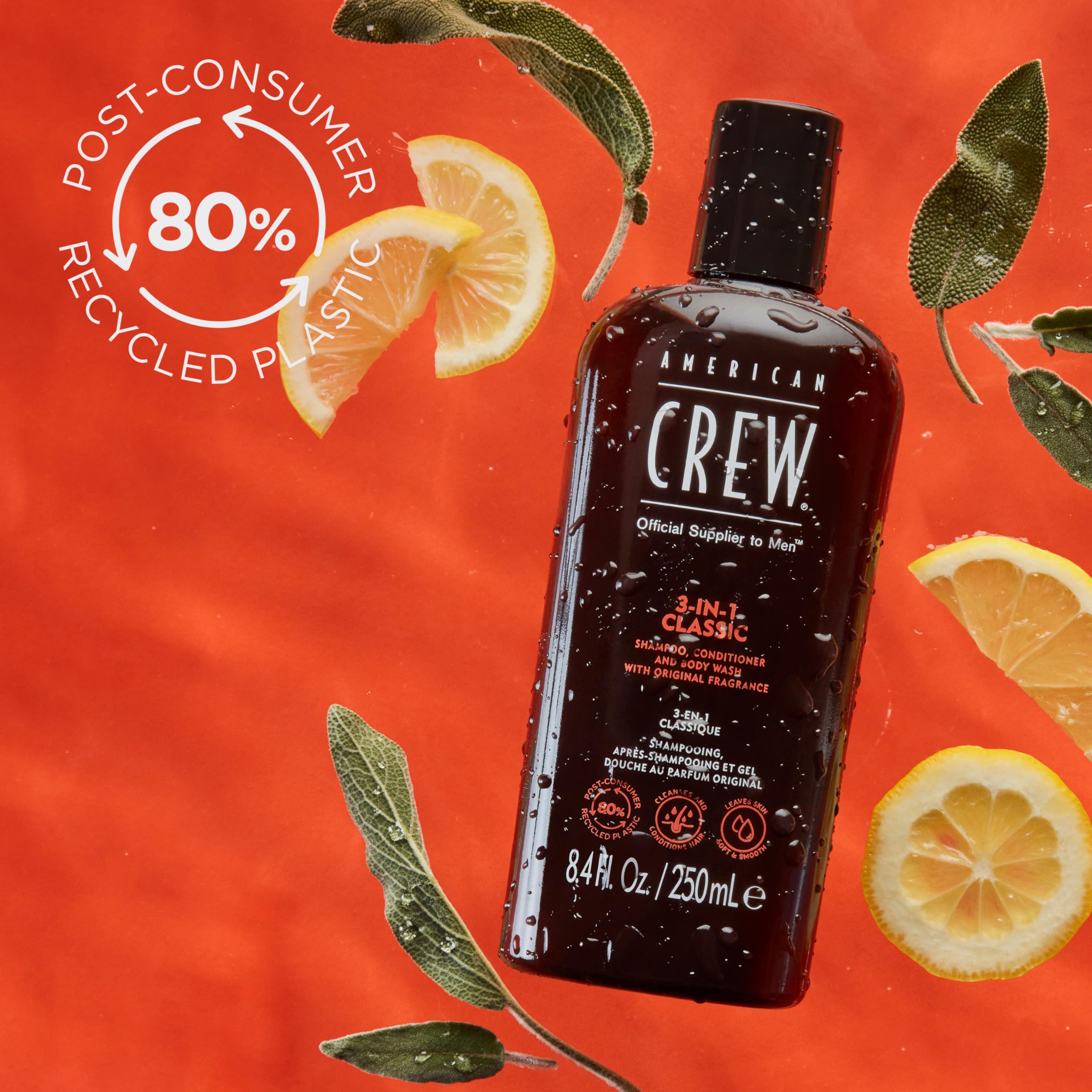 American Crew Classic 3-in-1 Shampoo, Conditioner & Body Wash 450ml