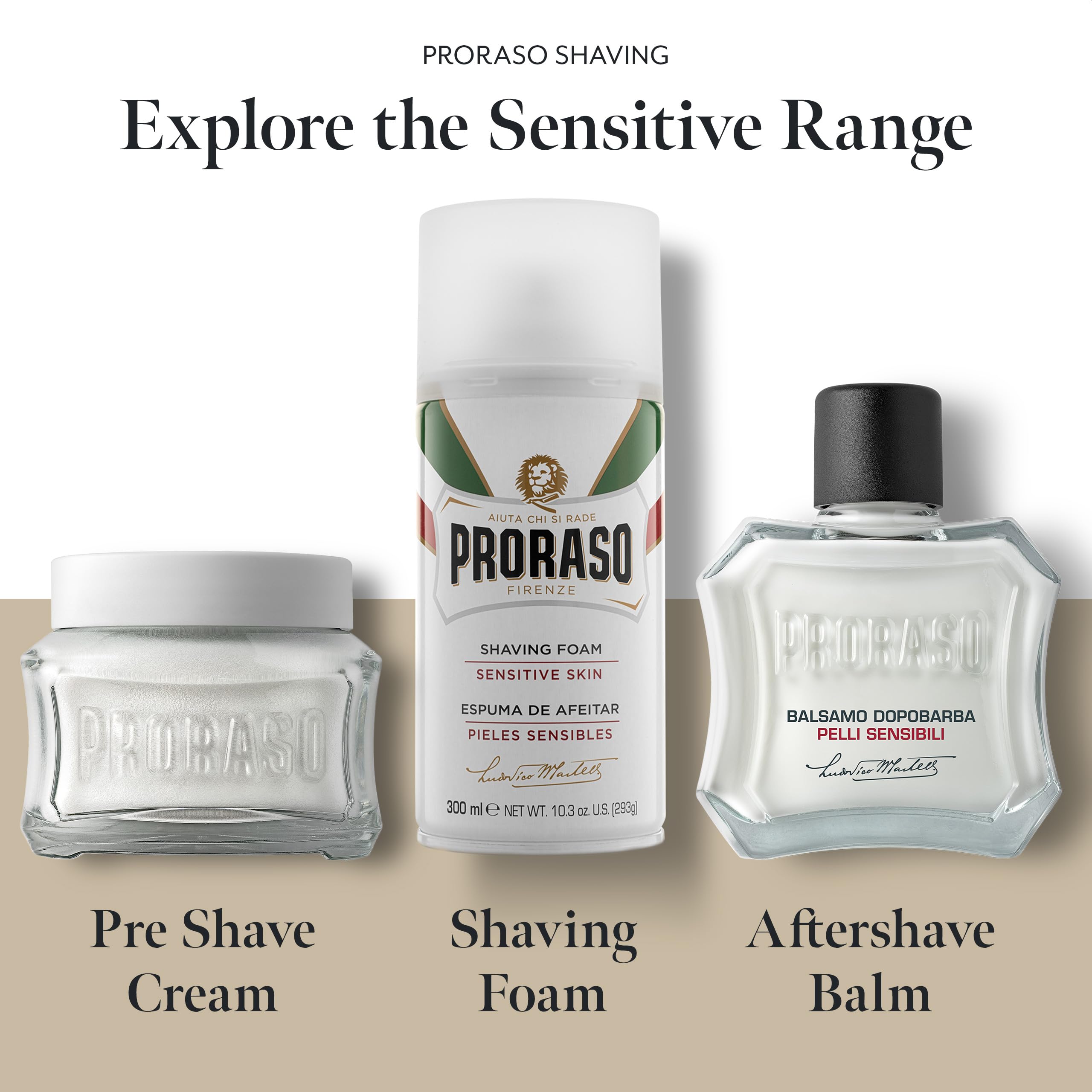 Proraso White Pre-Shaving Cream 100ml - Sensitive Skin