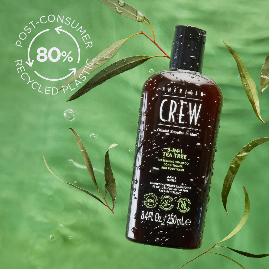 American Crew Tea Tree 3-in-1 Shampoo, Conditioner & Body Wash 450ml
