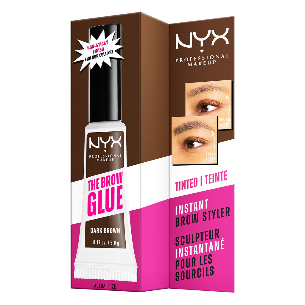NYX The Grow Glue Instant Brow Styler Gel 5g - Dark Brown