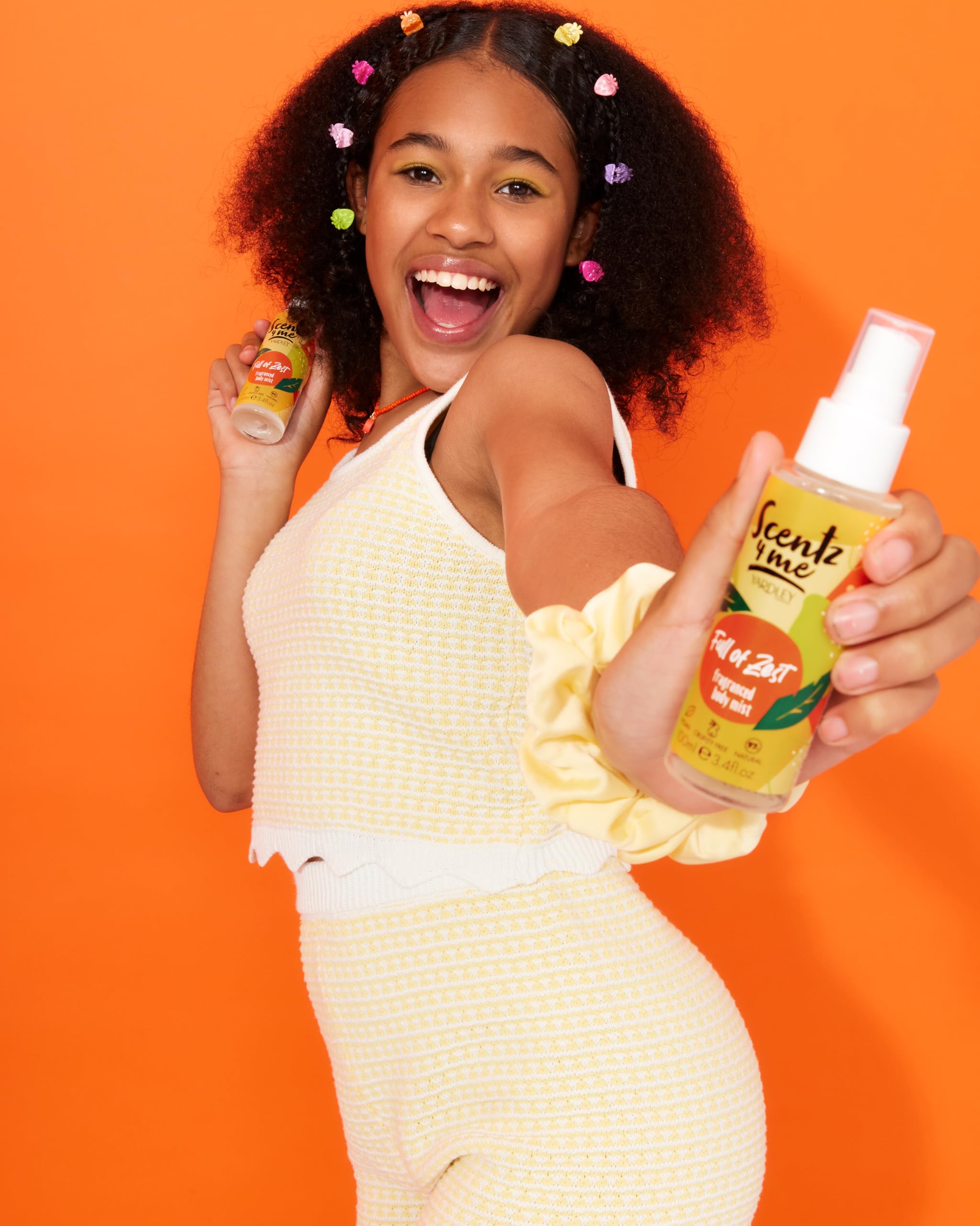 Yardley Scentz 4 Me Fragranced Body Mist 100ml Spray - Full Of Zest