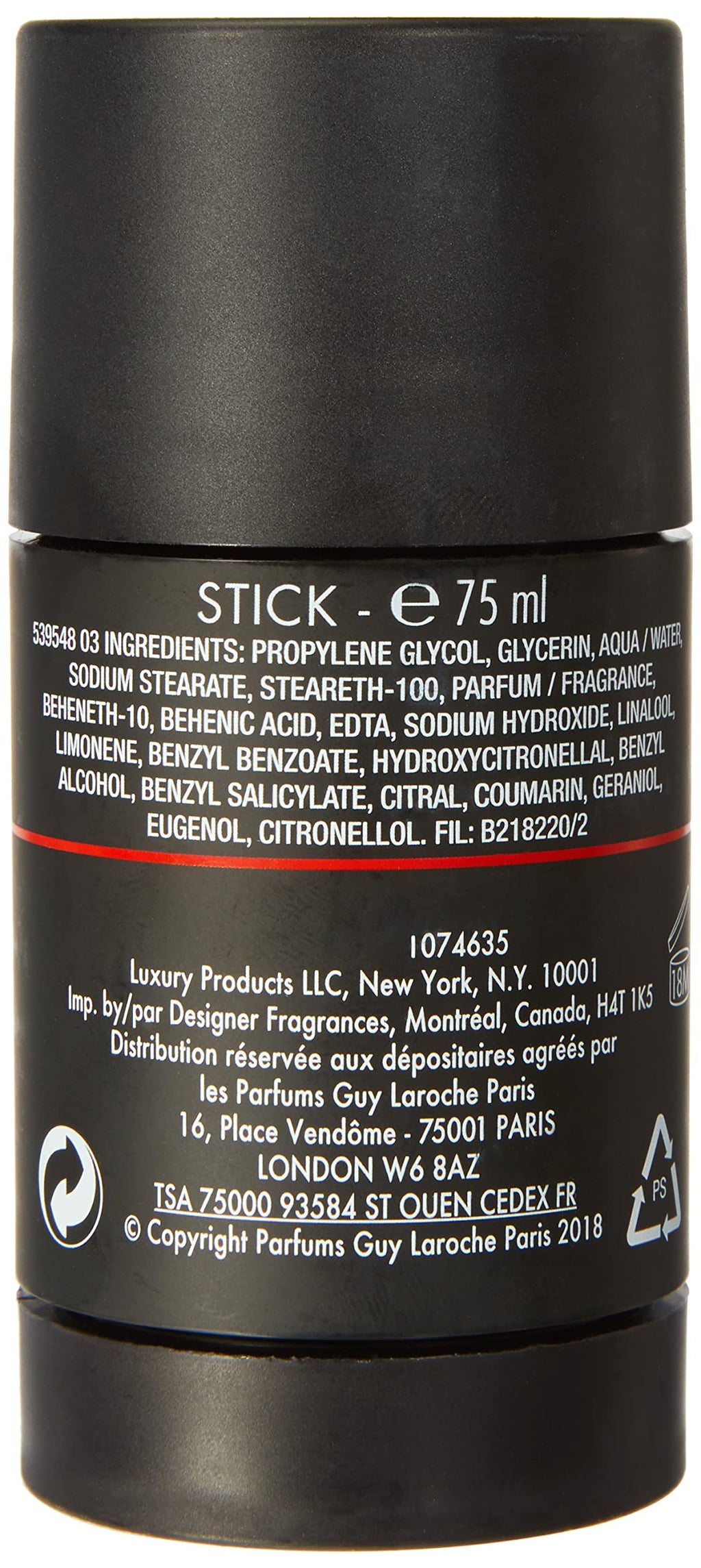 Guy Laroche Drakkar Noir Deodorant Stick 75g - Deodorant Stick at MyBeautyBoutique by Guy Laroche
