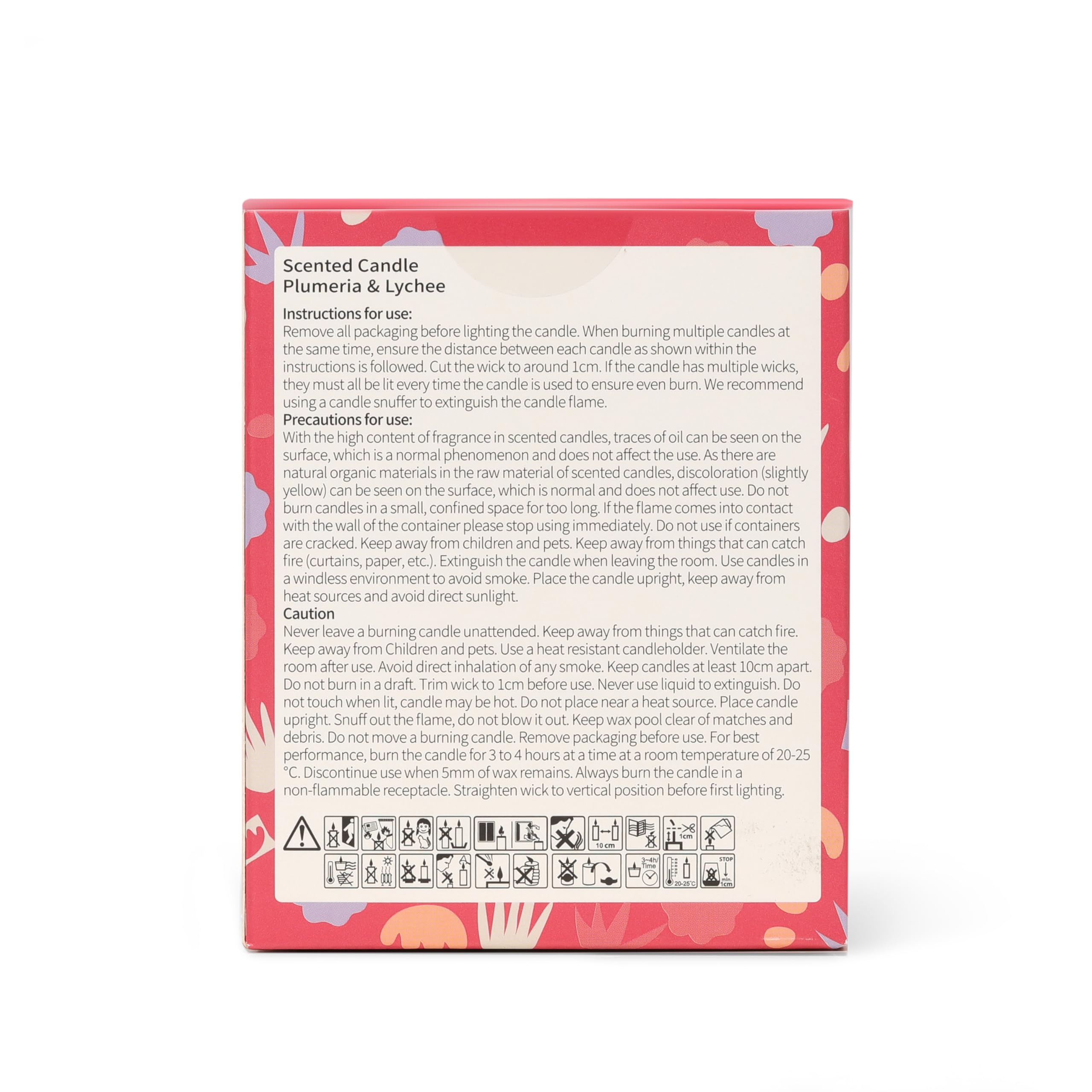 Disney Stitch Plumeria & Lychee Scented Candle 195g