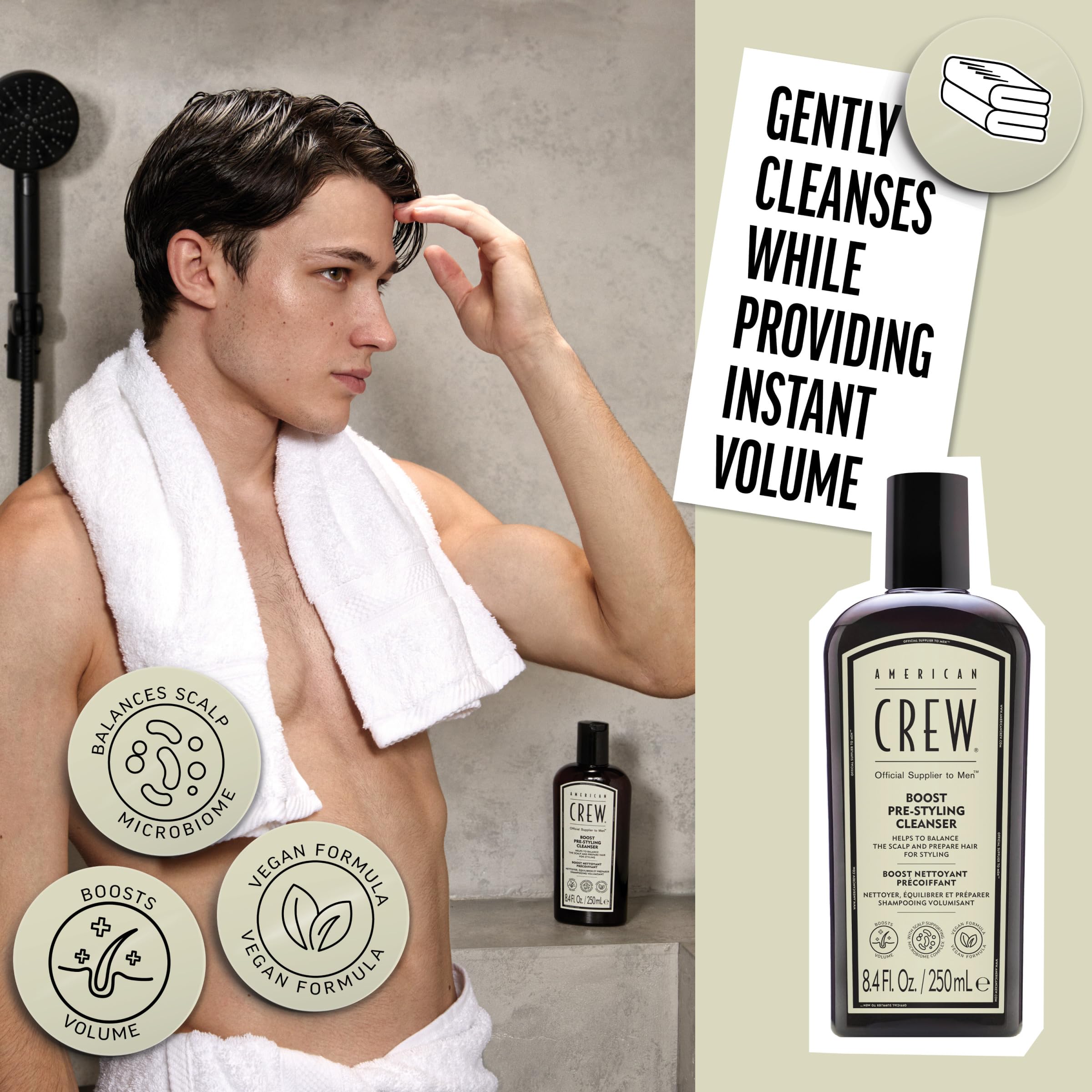 American Crew Boost Pre-Styling Shampoo 250 ml