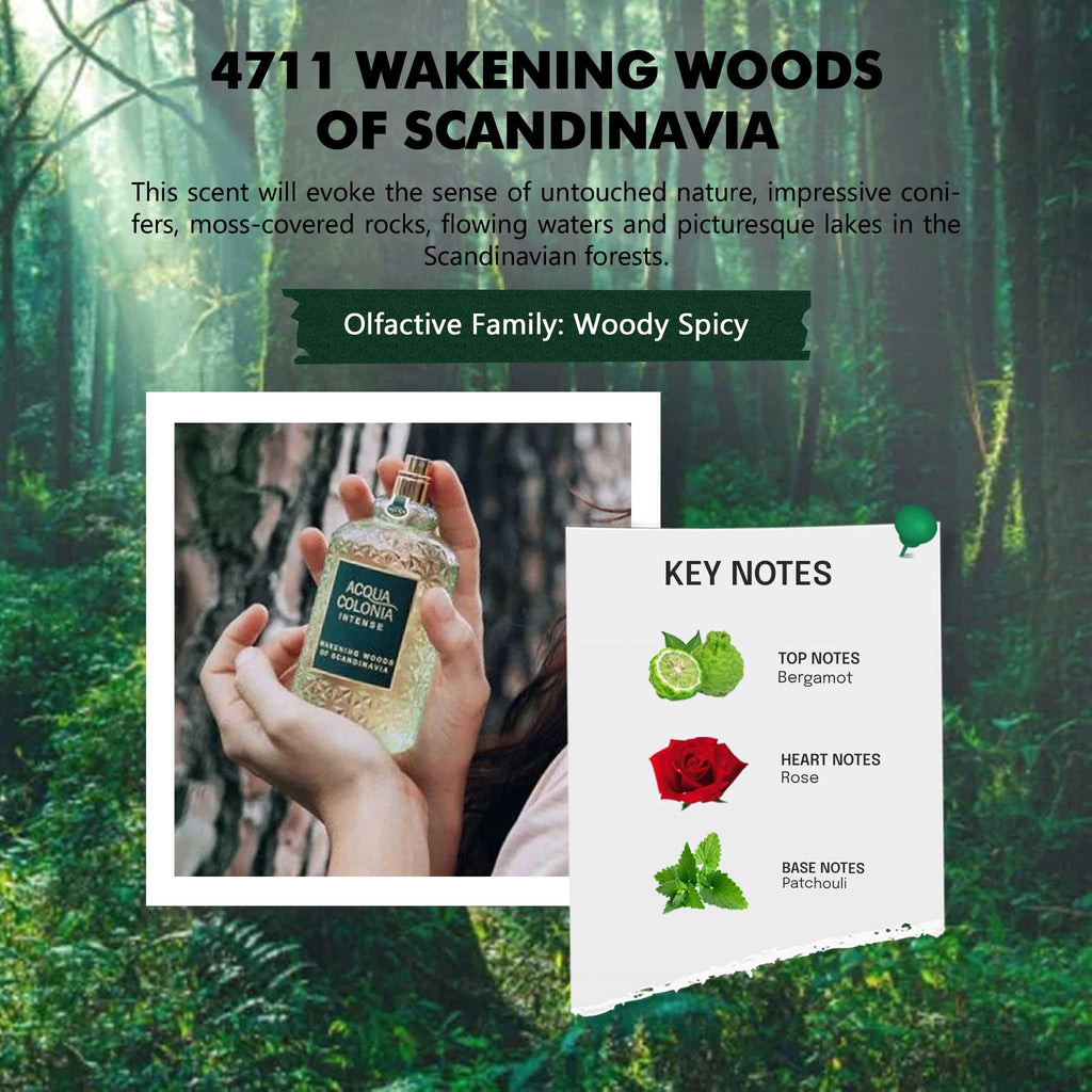 Mäurer & Wirtz 4711 Acqua Colonia Intense Wakening Woods Of Scandinavia Eau de Cologne 50ml Spray