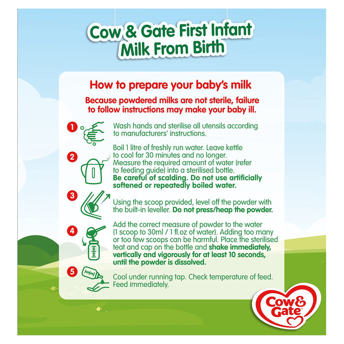 Cow & Gate First Infant Milk 1 from Birth - 6 Months