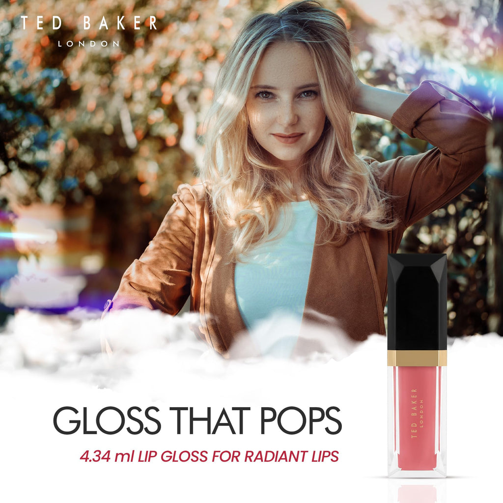 Ted Baker Ready Set Pout Lip Gloss & Mirror Duo Gift Set 1x Lip Gloss + 1x Compact Mirror