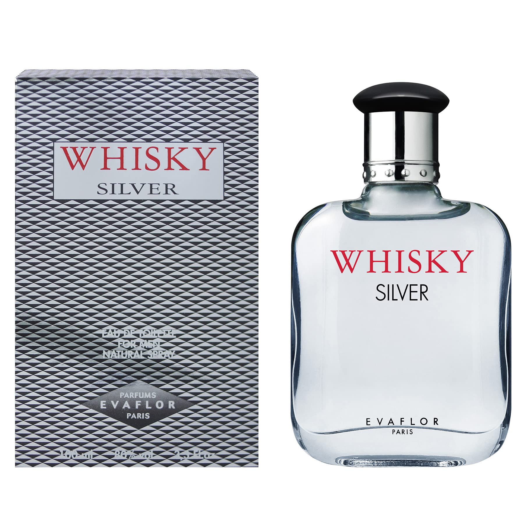 Evaflor Whisky Silver Eau De Toilette 100ml - Eau de Toilette at MyBeautyBoutique by Whisky