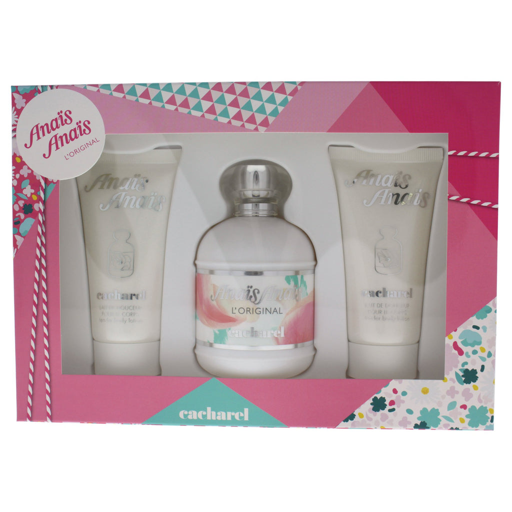 Cacharel AnaÃ¯s AnaÃ¯s L'Original Gift Set 100ml EDT + 2 x 50ml Body Lotion