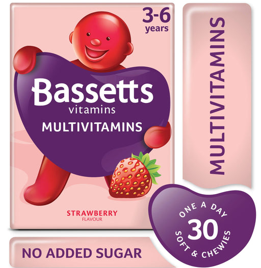 Bassett's Multi-Vitamin Pastilles 3-6 Years Strawberry