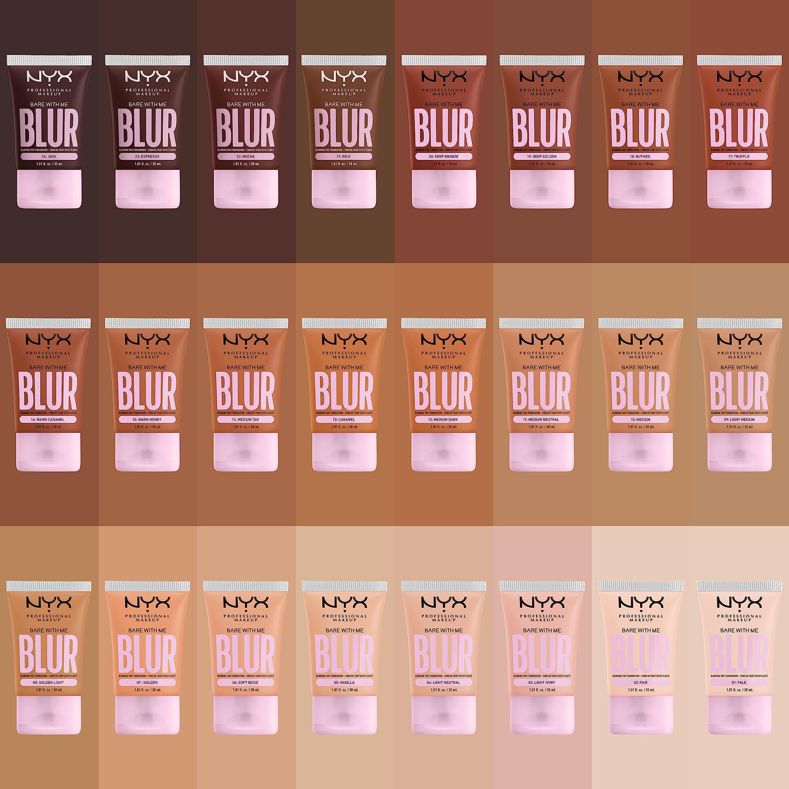 NYX Bare With Me Blur 17 Truffle Foundation 30ml