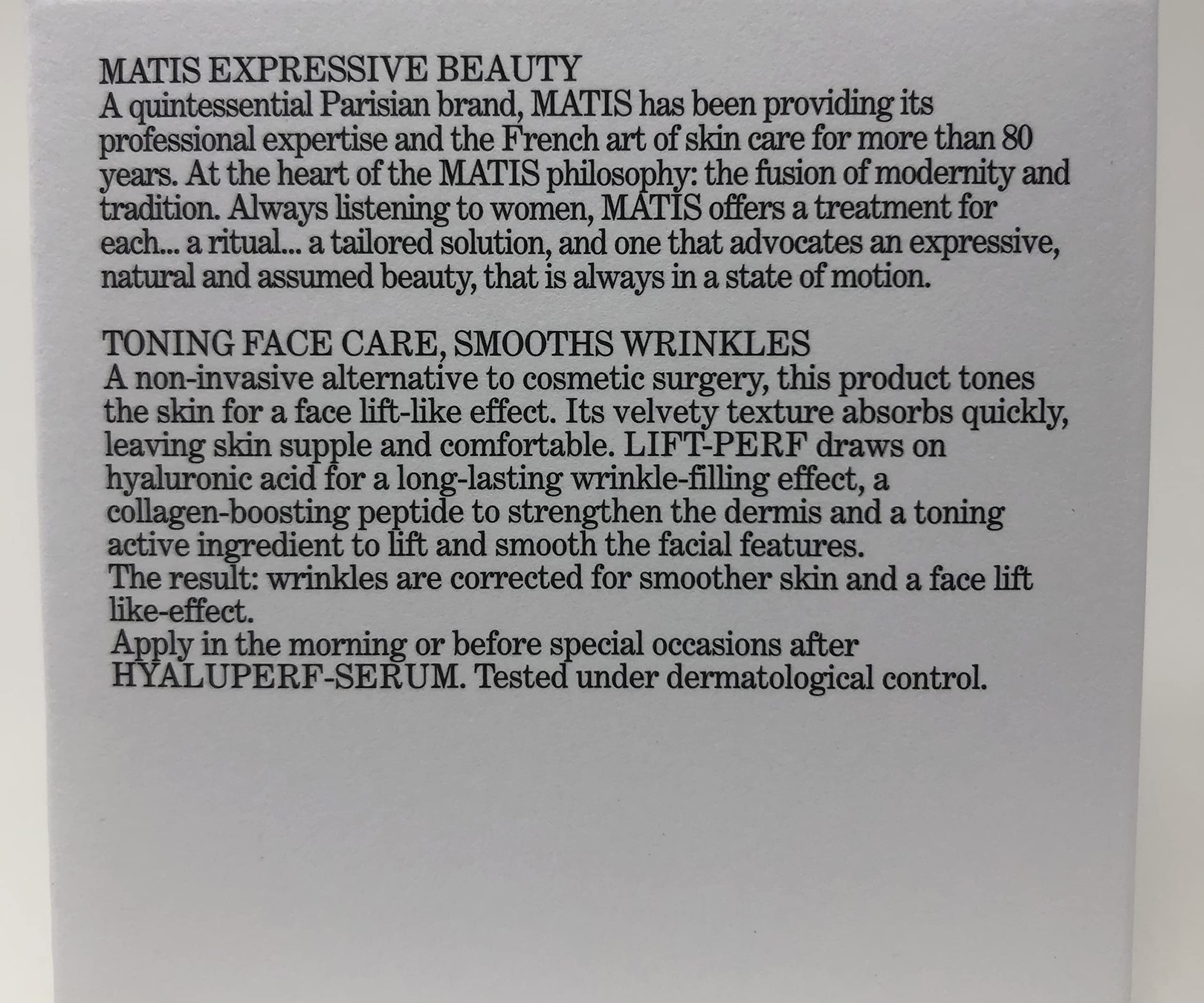 Matis R ponse Corrective Lift-Perf Face Cream 50ml