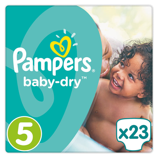 Pampers Baby Dry Carry Pack Nappies Junior Size 5