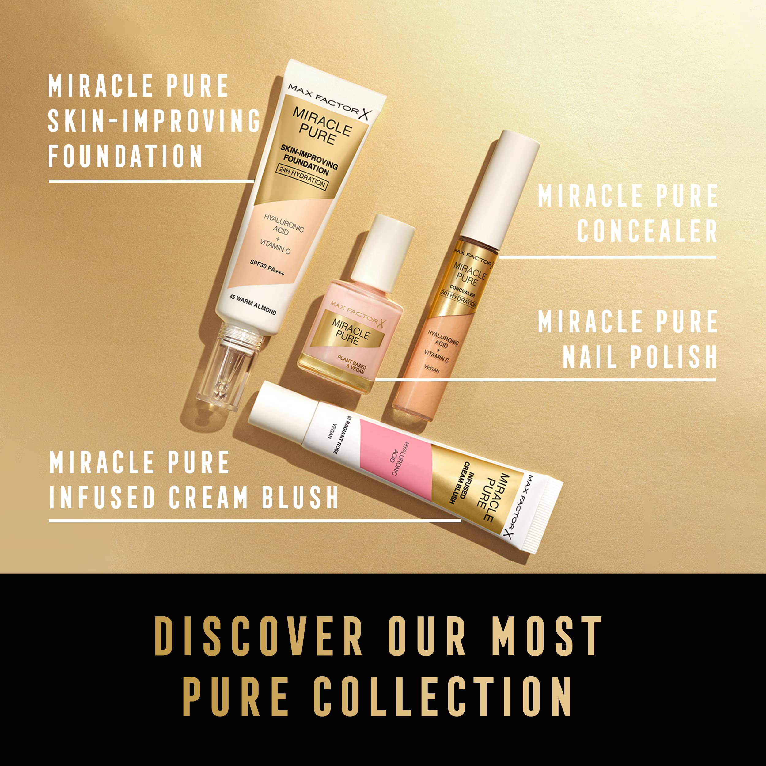Max Factor Miracle Pure Skin-Improving Foundation SPF30 30ml - 93 Mocha