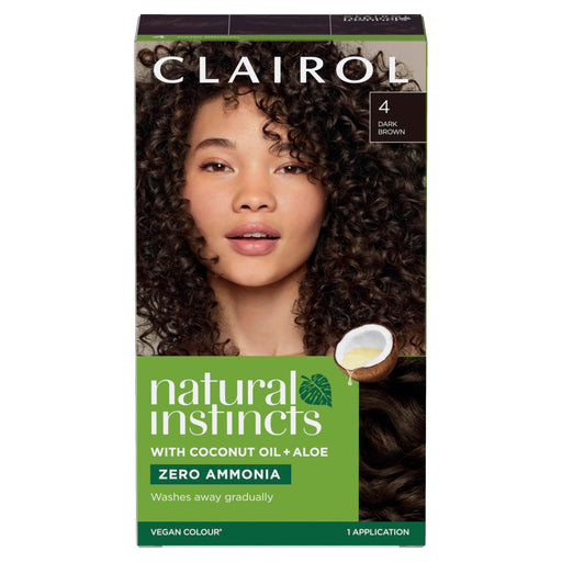 Clairol Natural Instincts Hair Dye 4 Dark Brown