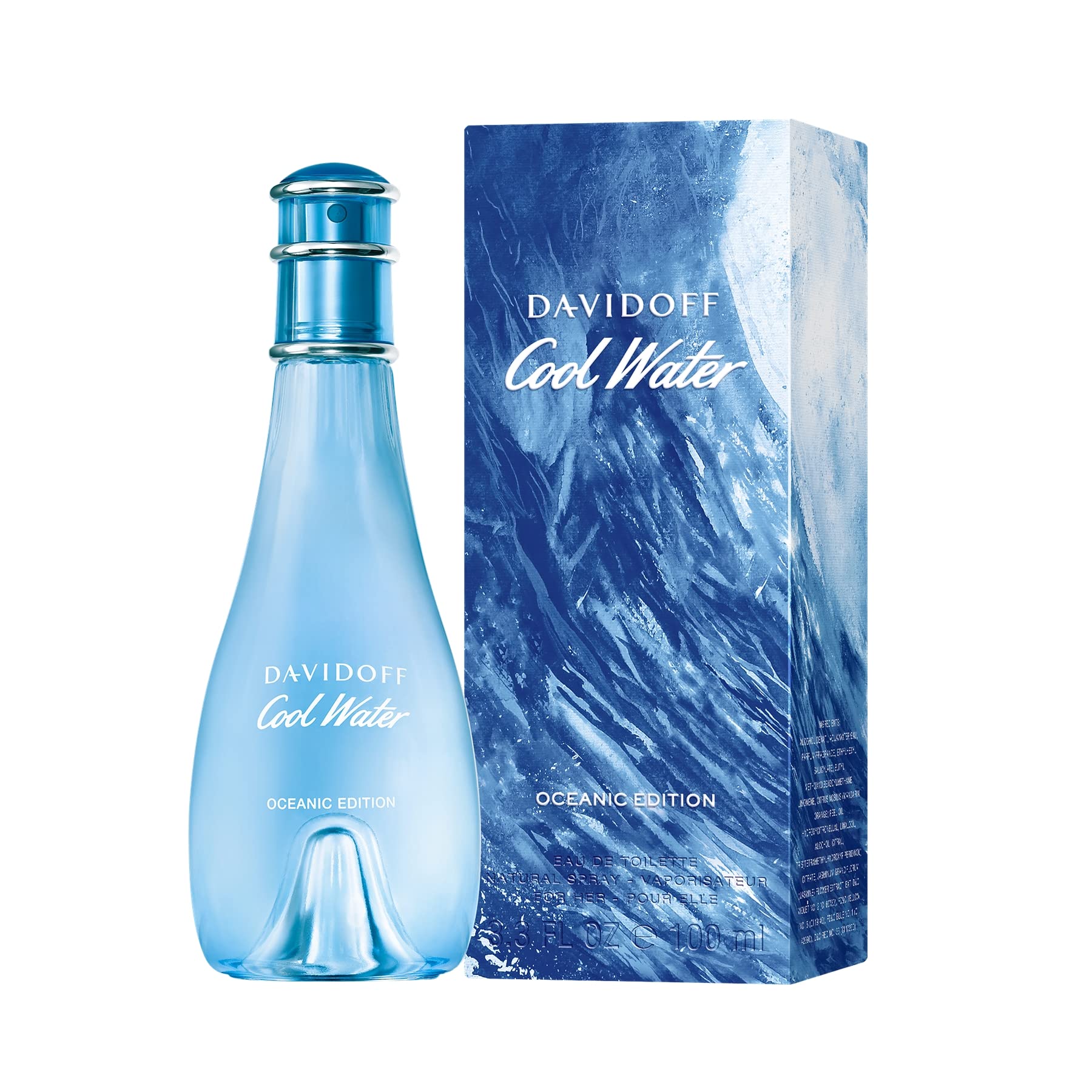 Davidoff Cool Water Woman Eau de Toilette 100ml Spray - Oceanic Edition