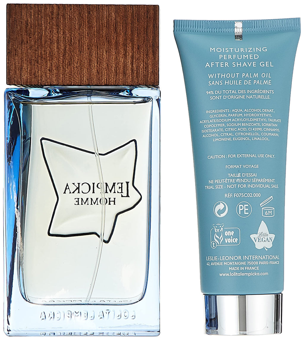 Lolita Lempicka Homme Gift Set 100ml EDT + 75ml Aftershave Balm + Bag - Fragrance at MyBeautyBoutique by Lolita Lempicka