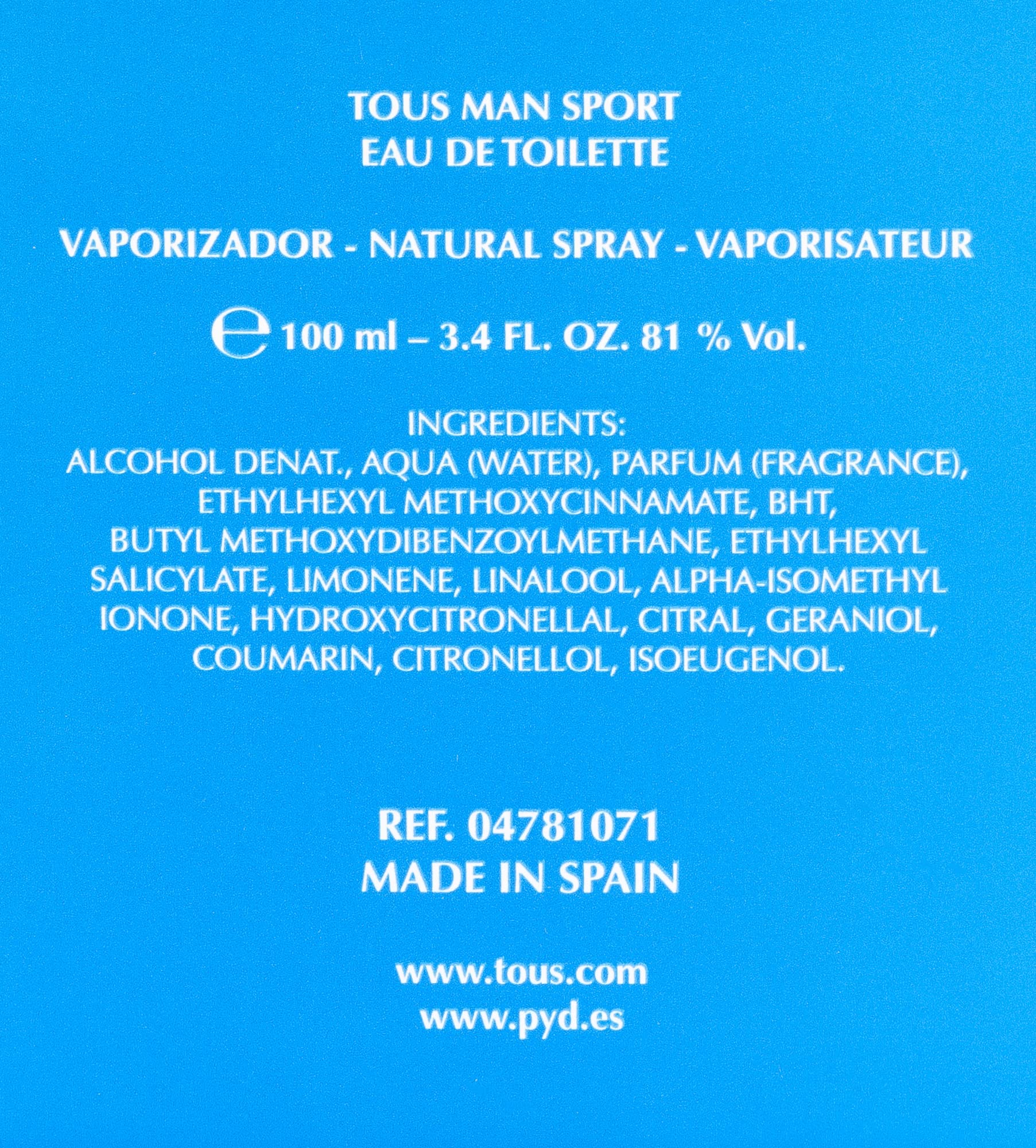 Tous Man Sport Eau de Toilette 100ml Spray